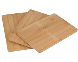 Bamboe snijplanken - 22x14x0.8cm - 3 stuks