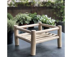 Bamboe Tafeltje - Handgemaakt - Naturel
