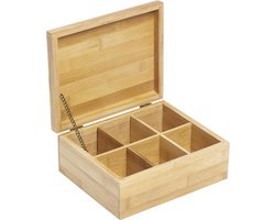 Bamboe theekist (21,8x18x9)