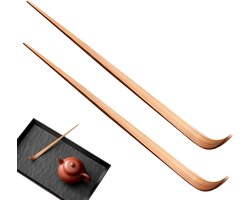 Bamboe Theelepel Matcha Poeder Accessoires - 2 Stuks voor Japanse Theeceremonie en Matcha Ceremonie | Bamboe Scoop en Thee Sticks Gereedschap - Poeder Accessoires Theeceremonie - 10 cm