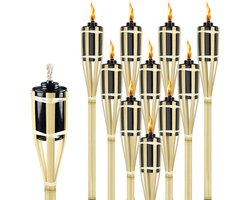 Bamboe tuinfakkels set 10 stuks 60cm