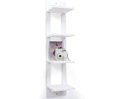 Bamboe Wandplanken - Opbergrek Boekenplank - Woondecoratie Opbergen - Milieuvriendelijke Lak - N.v.t. - Natuurlijk Bamboe