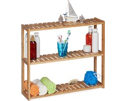 bamboe wandrek - 3 etages - verstelbaar - keuken - badkamer - open wandkast