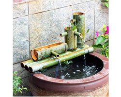Bamboe Waterval - Decoratieve fontein - Tuin Decoratie - Handgemaakt Natuurlijk Design - Niet gespecificeerd - Natuurlijk