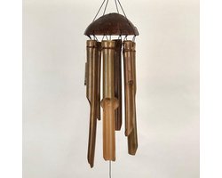 Bamboe windgong - Kokosnoot - Naturel - 35cm - Windchime