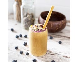 Bamboe XL beker set van 2 - Drinkbeker - Vegan - Zero waste - Duurzaam