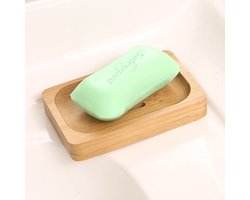 Bamboe Zeepbakje - Houten zeephouder voor in de douche, badkamer of keuken - zeepdoos - zeepschaaltje bamboe hout