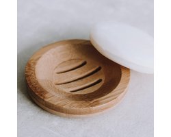 Bamboe Zeepbakje | Zeephouder | Plankje | Rond | Plastic Vrij