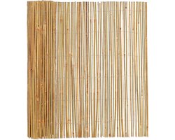 Bamboebaas® bamboemat gespleten - B500 x H100 cm - Naturel - Natuurlijke afscheiding - Schutting op rol - Duurzaam bamboe - Meer privacy - Tuin & balkon - Eenvoudige montage