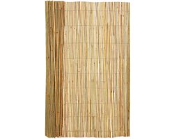 Bamboebaas® bamboemat gespleten - B500 x H180 cm - Naturel - Natuurlijke afscheiding - Schutting op rol - Duurzaam bamboe - Meer privacy - Tuin & balkon - Eenvoudige montage