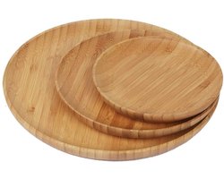 Bamboeborden van milieuvriendelijk bamboehout - 3-delige set, duurzaamheid in huis
