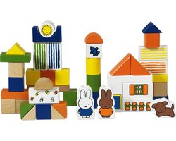 Bambolino Toys - Nijntje speelgoed - Blokkenton met 50 houten blokjes