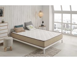 Bamboo Fresh Viscosoft Matras - 160 x 200 cm - Wit - Ergonomisch en Antibacterieel - Hoge Duurzaamheid - Duo-System Technologie