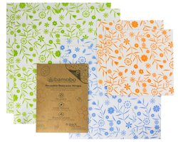 Bamobo - Vershoud Doeken - Bijenwas - Multicolor - 6 Stuks