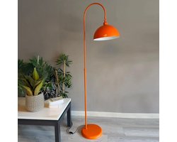 Bamyum Bewegend Hoofd Moderne Decoratieve Metalen Oranje Vloerlamp