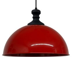 Bamyum Hanglamp Industrieel Metaal Groot 40 cm Rood Hanglamp