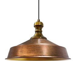 Bamyum Industriële Hanglamp, Moderne Metalen Koperkleur Lamp