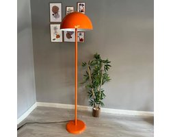 Bamyum Moderne Decoratieve Metalen Oranje Vloerlamp