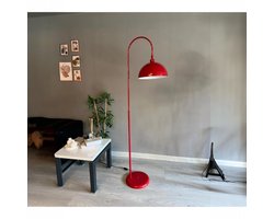 Bamyum Rood Bewegend Hoofdbord Moderne Vloerlamp