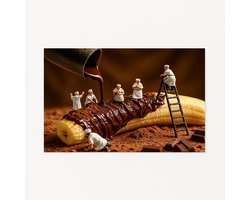 Banaan wanddecoratie – muurdecoratie modern – interieurposters – 90x60 cm