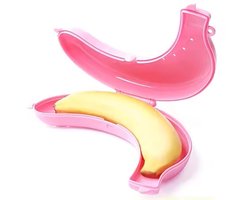 Bananendoos – Bananenbox – Fruitbox – Fruitbakje – Lunchbox voor Banaan – Roze