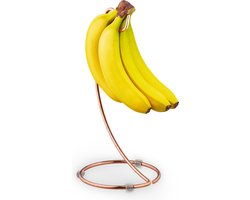 bananenhouder - metaal - 33 x 17 cm - bananenhaak - koper