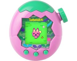 Bandai - Tamagotchi Paradise Aarde - Virtueel huisdier om te verzorgen - Tamagotchi met zoomwiel - Interactief speelgoed in het Frans - Aarde-model roze en groen - Kinderspeelgoed vanaf 6 jaar - 43421