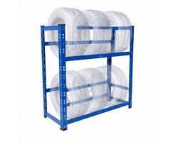 Bandenrek - 85x100x35 cm - blauw - voor 4 banden