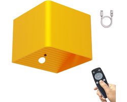BandiO Wandlamp oplaadbaar op batterij - 5200mAh batterij - 2700K - met bewegingssensor - wandlamp oplaadbaar - binnen - trapverlichting - wandlampen - wandlamp binnen - Messing