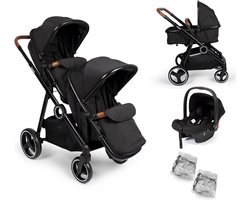 Baninni 4-in-1 Duo Kinderwagen met Autostoel Luiz Zwart