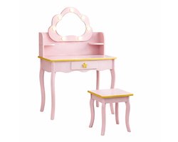 Baninni Kaptafel voor Kinderen met LED-verlichting Cloudy Roze