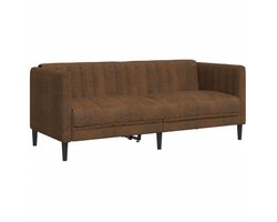Bank 2-zits | Tweezitsbank | 2-zitsbank kunstsuède bruin