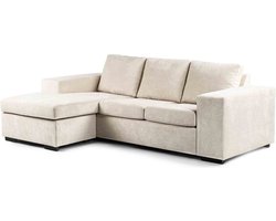 Bank 3-Zits Beige - Stof - 238x133x84cm - Bank Bradfield Hotel Chique - Giga Meubel