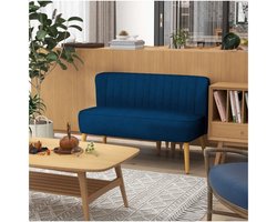 Bank - Blauwe Hemel - 2-Zits - Linnenlook - Blauw