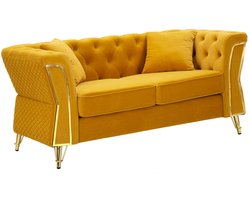Bank Emy Mustard With Cushions 162×83×76 cm