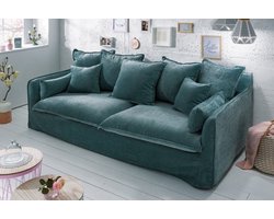 Bank Heaven Petrol Fluweel 210cm - 40163