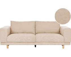 Bank NIVALA Corduroy Beige 3-zitter