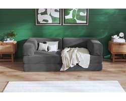 Bank Sofa Bed Slaapbank ANTRACIET Logeerbed Zetelbed