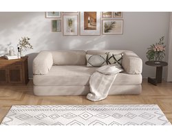 Bank Sofa Bed Slaapbank CREAM Logeerbed Zetelbed