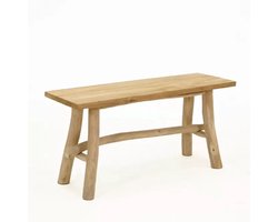 Bank teak 98x38h40cm naturel
