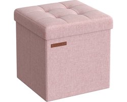 Bank van 30 cm – Met opbergruimte pastelroze