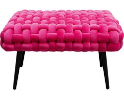 Bank Weave fluweel roze Kare Design