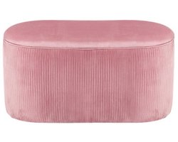 Bank, zitbank, schoenenbank, kruk, bijzettafel, leesbank, met opbergruimte, geschikt voor slaapkamer, gang, woonkamer, 81x40x41 cm, roze, polyester