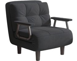 Bankbed – Slaapbank – Bedbank – Sofa Bed – Logeerbed – Corduroy Bekleding – Inklapbaar Compact Formaat 60x77x50 cm