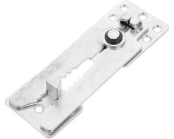 Bankconnector - Meubelverbinder - Bank Stabiliseren - Stevig In Elkaar Grijpend - 16.4X5.5X2CM - Zilver
