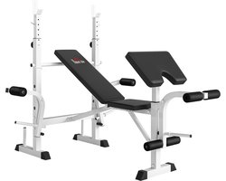 Bankdrukbank verstelbaar – fitnessbank – halterbank – krachttraining bank – home gym bank – multifunctionele trainingsbank