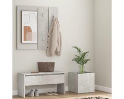 Banken, Opslag & Entree Banken, Hal Meubelset Beton Grijs Engineered Hout