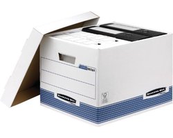 Bankers Box opbergdoos standaard blauw wit A4