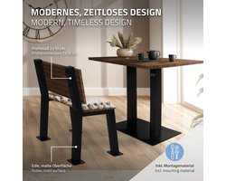 Bankframe Bankrunners set van 2 H-Design 47 x 77,5 cm zwart staal ML-Design