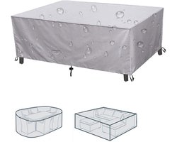 Bankhoes Buiten - Terrasmeubel Beschermhoes - Meubels Beschermen - Waterdicht Oxford Materiaal - 135 x 120 x 65 cm - Zilver